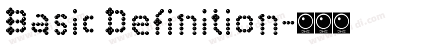 Basic Definition字体转换